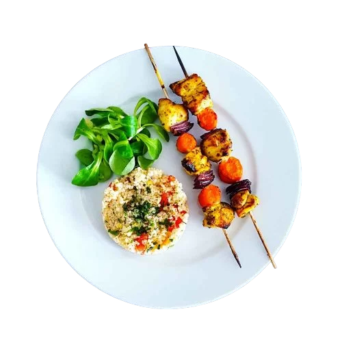 photo plat brochette